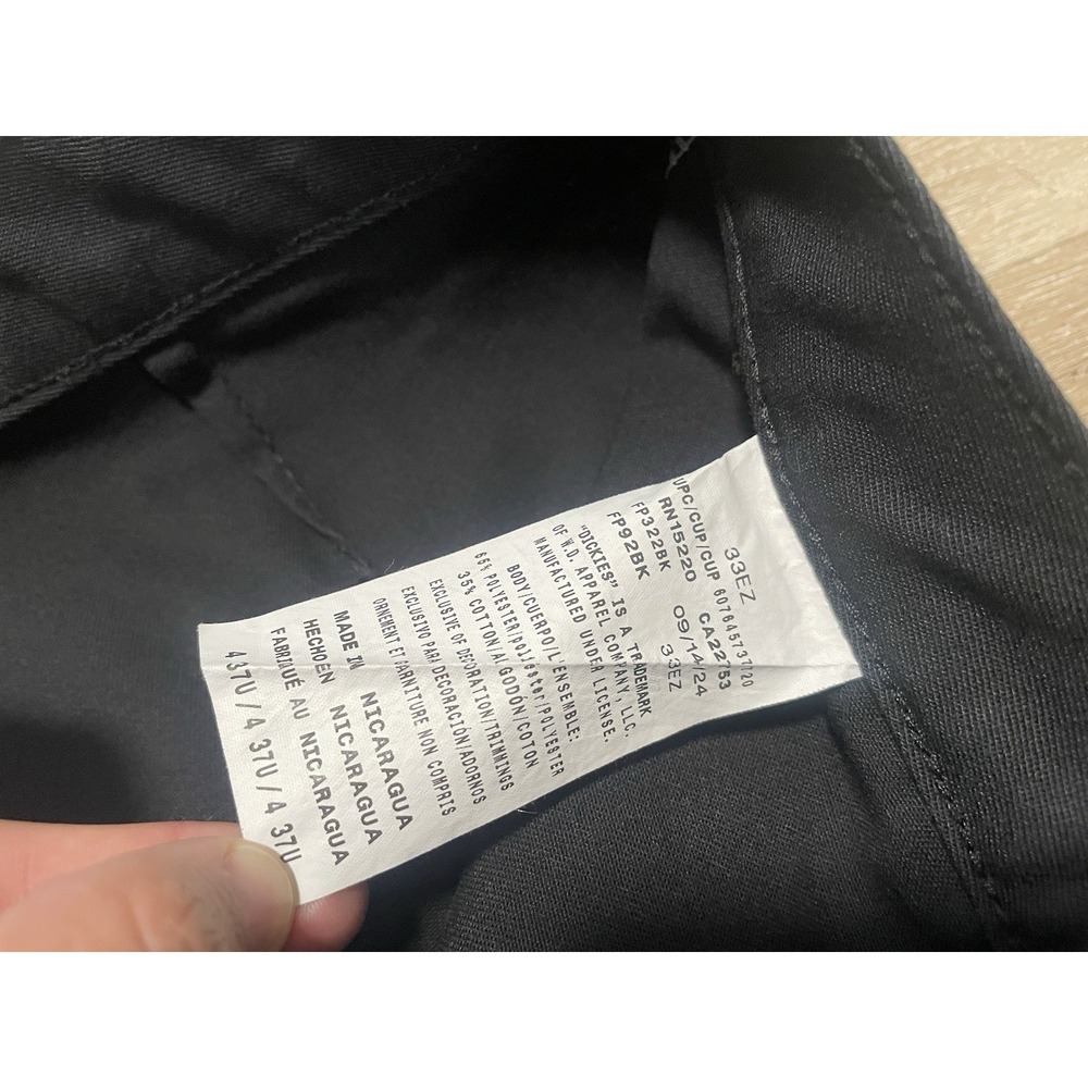 Dickies Black Crafted For Women's Pants Women's Sz 4 (30) Black Flat Front - Picture 4 of 9